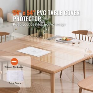 plastic table cover 54 x 54 inch 20 mm thick clear table protector square pvc desk mat waterproof easy cleaning desk pad tablecloth for office dresser dining room table night stand 5.jpg