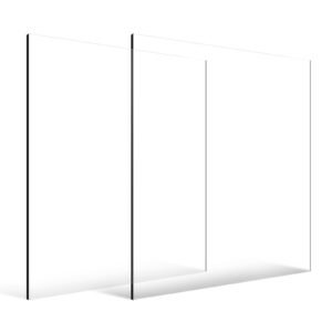 plexiglass acrylic sheet 2 pack plastic sheets 24 x 36 inch 14 inch thick clear plastic cast transparent glass for crafting projects replacement picture frame glass diy display easy to cut.jpg