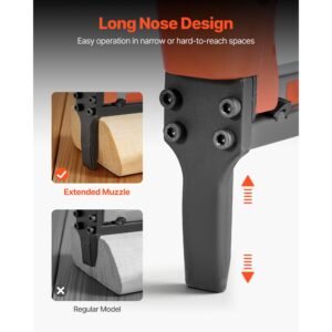 pneumatic staple gun 22 gauge long nose upholstery stapler for 71 series fine wire staples 38 inch crown 14 58 length max 180pcs loading air staple gun for upholstering woodworking diy 2.jpg