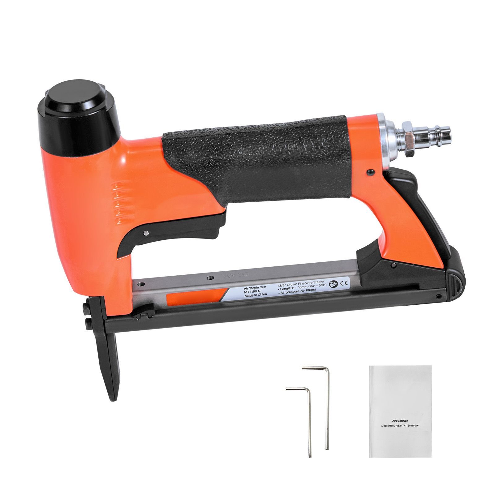 pneumatic staple gun 22 gauge long nose upholstery stapler for 71 series fine wire staples 38 inch crown 14 58 length max 180pcs loading air staple gun for upholstering woodworking diy.jpg