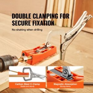 pocket hole jig 56 pcs mini jig pocket hole system with 9 c clamp step drill wrench square drive bit drill stop ring and screws for diy carpentry projects 2.jpg