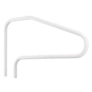 Pool Rail, 48 x 32 inch Pool Handrail, 220 lbs Load Capacity Heavy Duty Stainless Steel Swimming Handrail, Seamless Welding, Recessed or Base Mount, for Poolside, Water Parks, Spa Centers