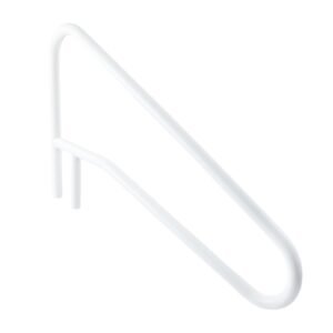 Pool Rail, 54 x 32 inch Pool Handrail, 220 lbs Load Capacity Heavy Duty Stainless Steel Swimming Handrail, Seamless Welding, Recessed or Base Mount, for Poolside, Water Parks, Spa Centers