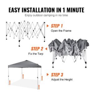 pop up canopy tent 10 x 10 ft 250 d pu silver coated tarp with portable roller bag and 4 sandbags waterproof and sun shelter gazebo for outdoor party camping commercial events dark gray 3.jpg