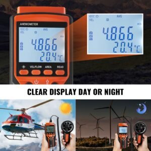 portable anemometer split design temp range 14 140fahrenheit led screen digital air speed temperature meter wind chill velocity measurement ideal for sailing surfing flying hvac 4.jpg