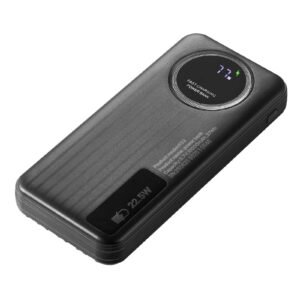 portable charger, with built in cables, 10000 mah travel battery pack, 6 outputs 3 inputs fast charging power bank with usb type c micro b input, smart led display, for iphone, samsung, android
