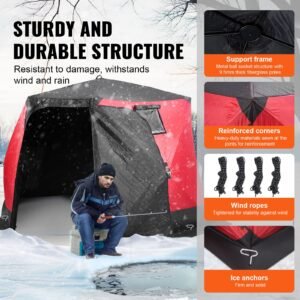 portable ice shelter 4 6 person insulated pop up ice fishing tent 50 square feet fishable area thermal ice shanty for winter fishing ice cube with anchors ropes carrying bag 130x130 3.jpg