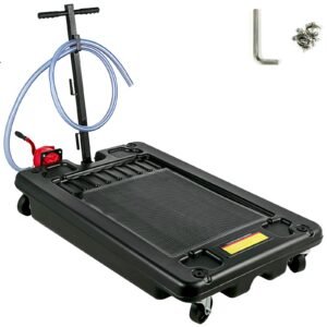 portable oil drain pan with pump 64l oil drain pan 17 gallon low profile oil drain pan with 8 hose for suv car and trucks 2.jpg