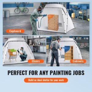 portable paint booth larger spray paint tent with built in floor mesh screen painting tent station for furniture diy hobby tool 75x52x52ft spray paint shelter 2.jpg