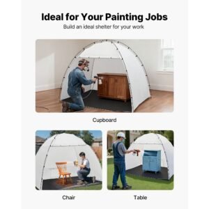 portable paint booth tent 917 x 677 x 748 inch painting tent station spray shelter with built in floor mesh screen large space oxford spray painting tents for cupboard chairs tables 3.jpg