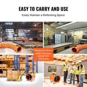 portable ventilator 8 inch heavy duty cylinder fan with 33ft duct hose 195w strong shop exhaust blower 1070cfm industrial utility blower for sucking dust smoke smoke homeworkplace 1.jpg