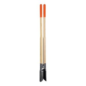 post hole digger heavy duty post hole digger with wood handle manual hole digger with scale markings and metal blade post hole digger tool for digging yard work gardening outdoors 575 inch 4.jpg