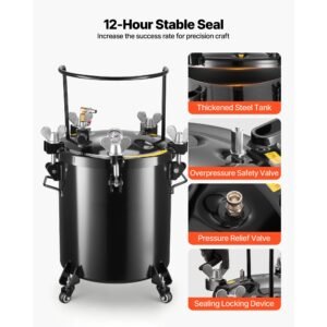 pressure pot paint tank 106 gal40 l heavy duty steel air tool pressure pot spray paint pressures pots with three quick connect couplers for home use diy art creations large diameter tank 3.jpg