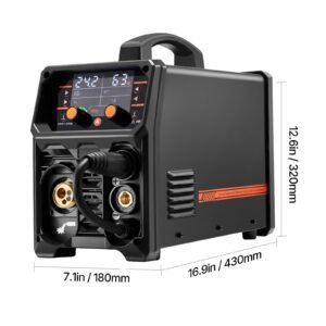 pro mig welder 250a pluse mig welding machine 5 in 1 synergic welder machine mig plusegas migflux core migsticklift tig 110v220v dual voltage aluminum mig welder with lcd screen display 5.jpg