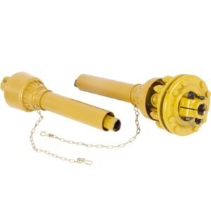 PTO Shaft, 1-3/8" PTO Drive Shaft, 6 Spline Both Ends PTO Driveline Shaft, Series 4 Tractor PTO Shaft, 31.5"-41" Brush Hog PTO Shaft, Yellow PTO Shaft with Slip Clutch for Bush Hog/Finish Mow