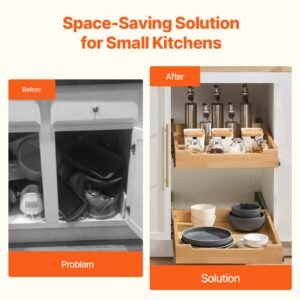 pull out cabinet organizer 17w x 21d cabinet drawer soft close slide out shelf heavy duty sliding wood drawer bottom and side assembly base cabinet organization for kitchen pantry bathroom 1.jpg