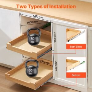 pull out cabinet organizer 17w x 21d cabinet drawer soft close slide out shelf heavy duty sliding wood drawer bottom and side assembly base cabinet organization for kitchen pantry bathroom 2.jpg
