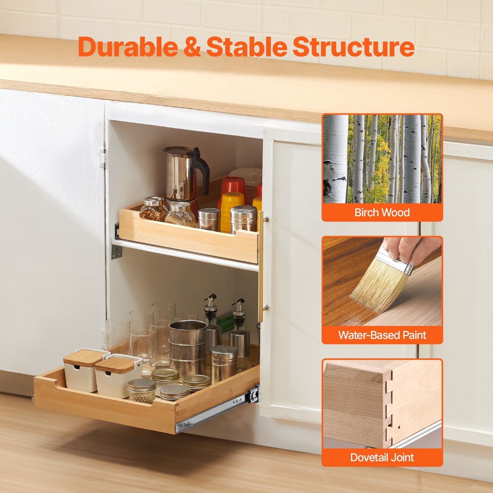 pull out cabinet organizer 17w x 21d cabinet drawer soft close slide out shelf heavy duty sliding wood drawer bottom and side assembly base cabinet organization for kitchen pantry bathroom.jpg
