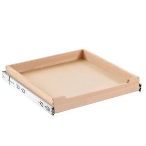 Pull Out Cabinet Organizer, 20"W x 21"D Cabinet Drawer, Soft Close Slide out Shelf, Heavy-Duty Sliding Wood Drawer, Bottom and Side Assembly Base Cabinet Organization for Kitchen Pantry Bathroom