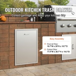 pull out trash drawer 197w x 265h inch outdoor kitchen drawers stainless steel with trash bag ring for bbq island or grill station 1.jpg