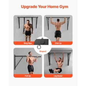 pull up bar 50 in width wall mounted pull ups adjustable depth 22 or 30 from wall heavy duty steel upper body workout bars 440 lbs weight capacity chin up training station for home gym 5.jpg