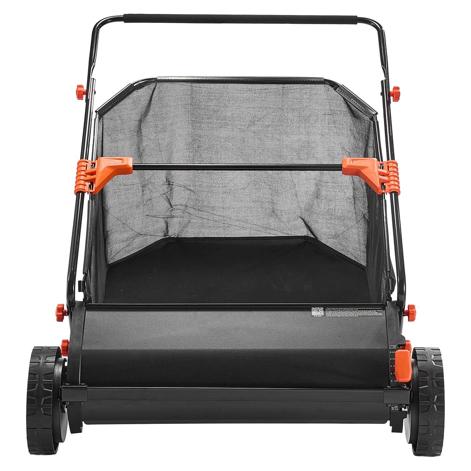 push lawn sweeper 30 in leaf grass collector with 12 cu ft hopper bag adjustable brush height spinning brushes heavy duty yard sweeper with rubber wheels for leaves grass cleanup.jpg