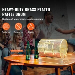 raffle drum holds 5000 tickets or 200 ping pong balls metal lottery spinning drawing with wooden turning handle161 x 12 inch brass plated raffle ticket spinning cage for bingo ballot part 1.jpg