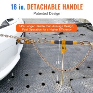 ratchet chain binder 516 38 heavy duty load binders with g80 hooks 7100 lbs secure load limit labor saving anti skid handle tie down hauling chain binders for flatbed truck trailer 4 p 4.jpg