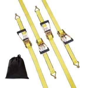 ratchet tie down straps 4pk 10000 lb break strength double j hook includes 4 premium 2 x 27 rachet tie downs with padded handles for moving securing cargo appliances lawn equipment.jpg