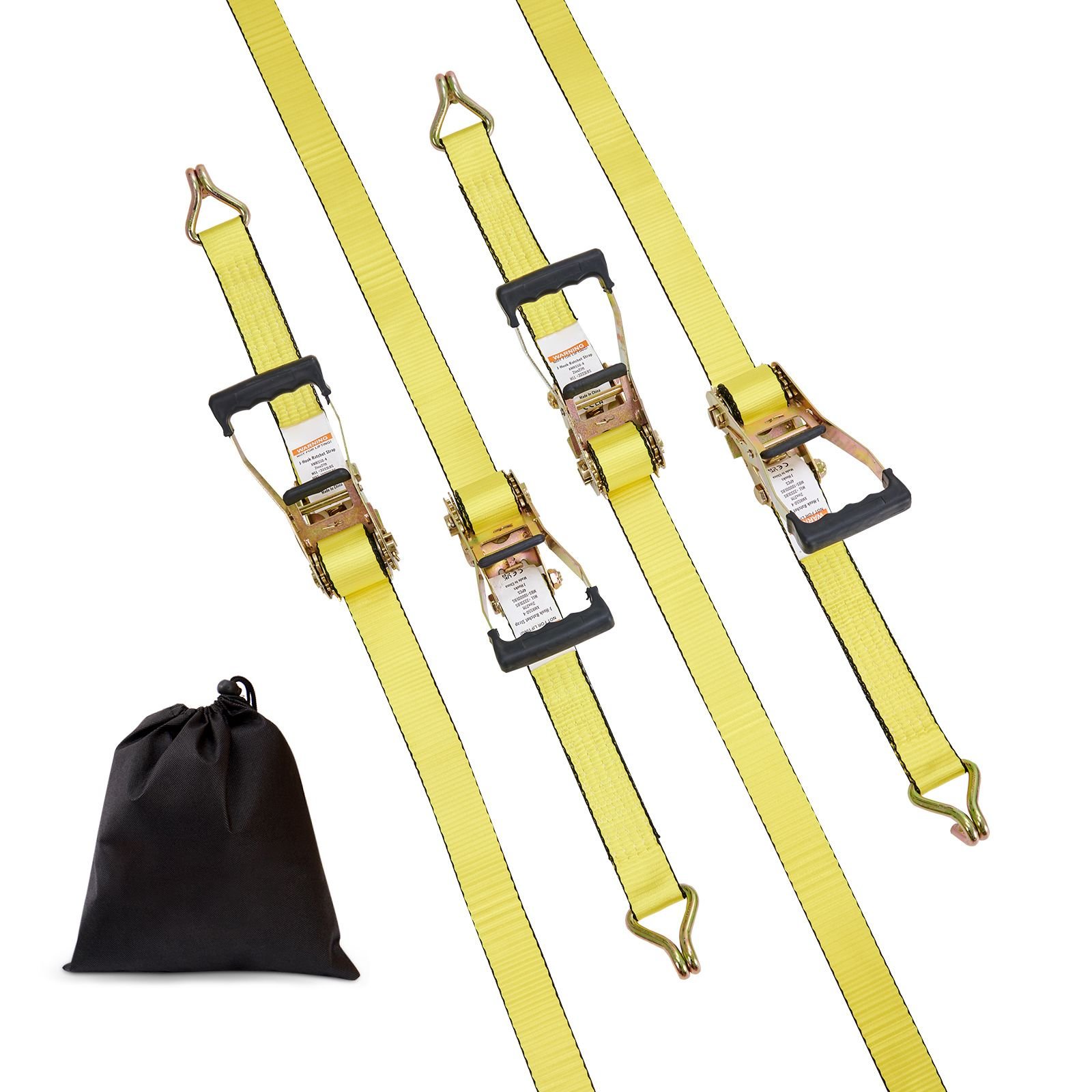 ratchet tie down straps 4pk 10000 lb break strength double j hook includes 4 premium 2 x 27 rachet tie downs with padded handles for moving securing cargo appliances lawn equipment.jpg