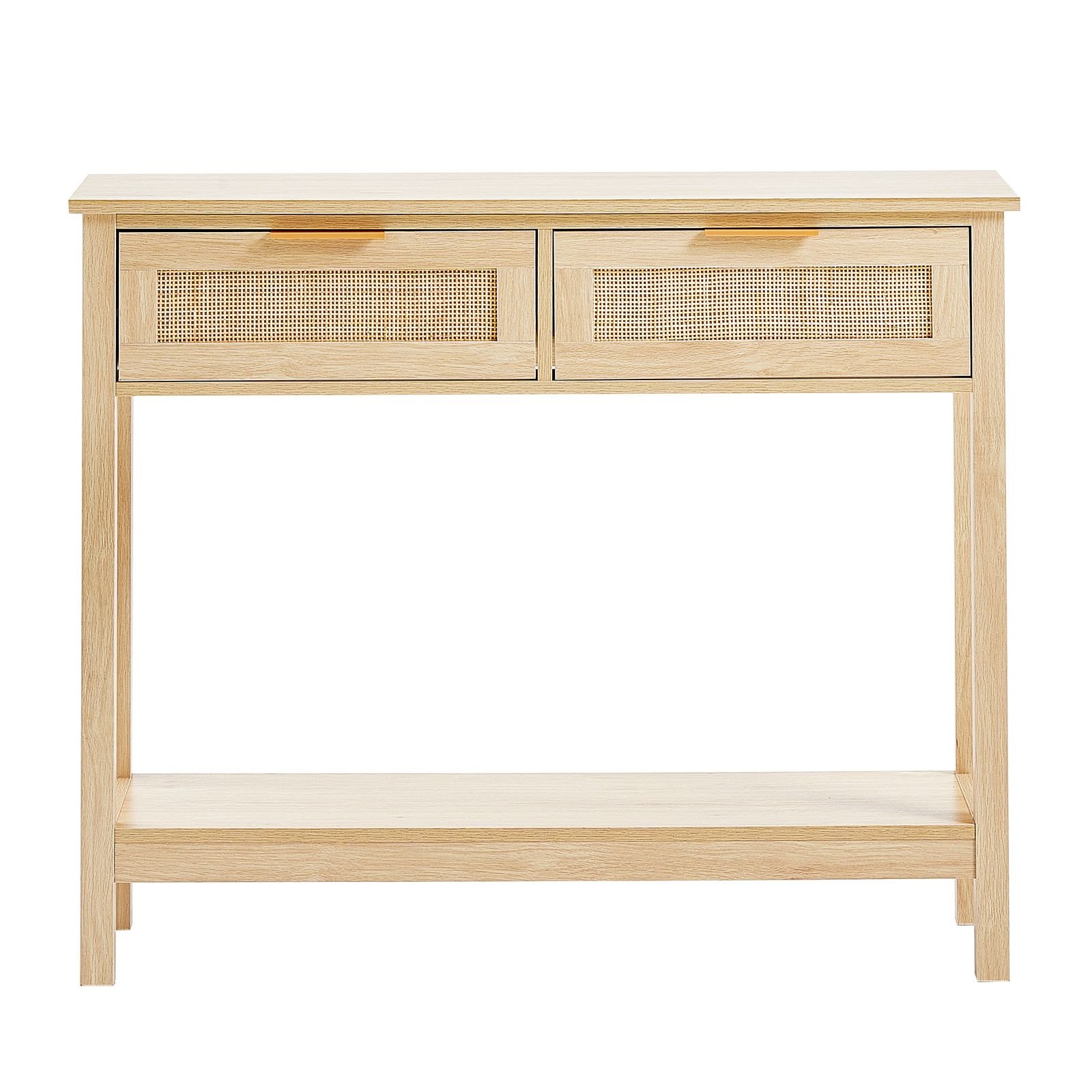 rattan console table with 2 storage drawers rattan entryway table with natural rattan sliding door console sofa table for living room study entryway or tv wall natural 11.jpg
