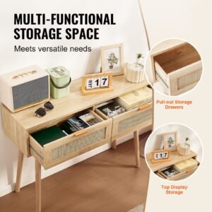 rattan console table with 2 storage drawers rattan entryway table with natural rattan sliding door console sofa table for living room study entryway or tv wall natural 2.jpg