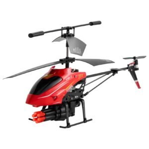 RC Helicopter, 2.4GHz Flying Remote Control Helicopter with Shooting Mode, 3.5 Channel RC Airplane for Kid, Altitude Hold, One-Key Takeoff/Landing & LED Lights, Toys for Kids Ages 14 and up