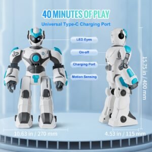 rc robot toys for kids 24ghz gesture sensing programmable remote control smart robot with voice control interactive singing dancing robot for age 6 7 8 10 12 year old boys girls birthday gift 5.jpg
