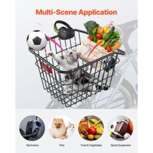 rear bike basket metal wire bicycle basket with reflective tail light waterproof cover durable bike back basket fits to most rear bike racks 1.jpg