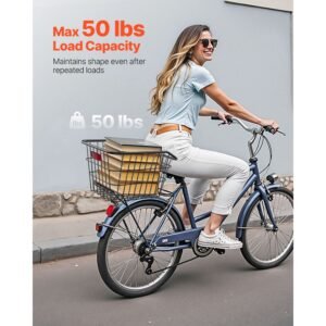 rear bike basket metal wire bicycle basket with reflective tail light waterproof cover durable bike back basket fits to most rear bike racks 2.jpg
