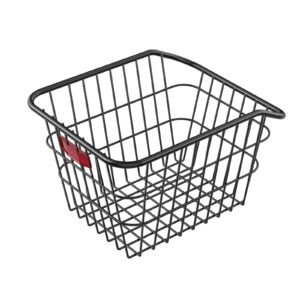 rear bike basket metal wire bicycle basket with reflective tail light waterproof cover durable bike back basket fits to most rear bike racks 5.jpg
