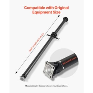 rear drive shaft, 80.0" 81.6" prop shaft driveshaft assembly compatible with 2007 2014 ford edge & lincoln mkx, replace #dt4z 4r602 a dt4z4r602a 7t4z4r602a sk936846 936 846 65 2027