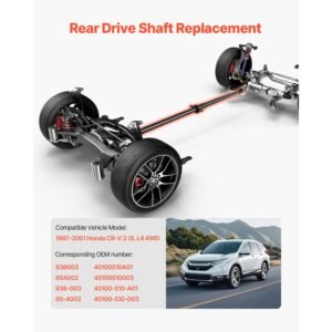 rear drive shaft 830 841 prop shaft driveshaft assembly compatible with 1997 2001 honda cr v 20l l4 4wd replace 936 003 65 4002 40100 s10 a01 40100 s10 003 936003 654002 12.jpg