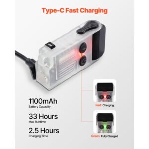 rechargeable keychain flashlight mini led flashlight with 13 lighting modes portable pocket flashlight with clip magnetic tail 180 rotating head for everyday carry camping emergencies 5.jpg
