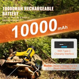 rechargeable spotlight flashlight 1000000 lumens ip67 waterproof handheld led spot light super bright portable searchlight with 4 modes detachable lens usb port for hunting boating camping 2.jpg