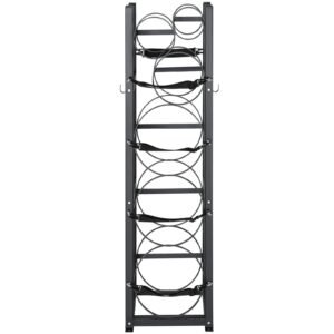 Refrigerant Tank Rack, with 3 x 30lbs and Other 3 Small Bottle Tanks, Cylinder Tank Rack 12.79x12.99x47.12 in, Refrigerant Cylinder Rack and Holders for Freon, Gases, Oxygen, Nitrogen