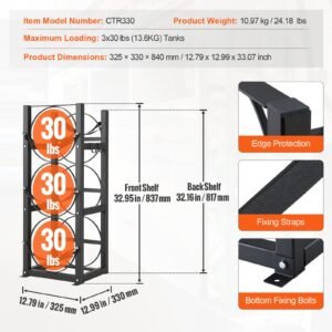 refrigerant tank rack with 3 x 30lbs bottle tanks cylinder tank rack 1279x1299x3307 in refrigerant cylinder rack gas cylinder racks and holders for freon gases oxygen nitrogen 5.jpg
