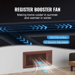 register booster fan quiet vent booster fan fits 4 x 10 register holes with remote control and thermostat control adjustable speed for heating cooling smart vent brown 1.jpg