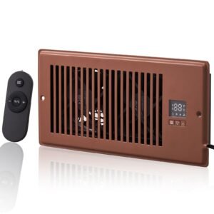 register booster fan quiet vent booster fan fits 4 x 10 register holes with remote control and thermostat control adjustable speed for heating cooling smart vent brown.jpg