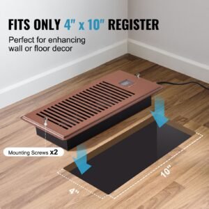 register booster fan quiet vent booster fan fits 4 x 10 register holes with remote control and thermostat control adjustable speed for heating cooling smart vent brown 5.jpg
