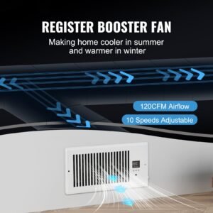 register booster fan quiet vent booster fan fits 6 x 10 inch holes with remote control and thermostat control adjustable speed for heating cooling smart vent white 3.jpg