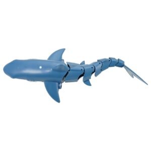 remote control shark toy 24ghz high simulation shark rc boat for swimming pool bathroom electric rc shark fish toy with 2 batteries light spray water function for 6 year old boys girls 4.jpg