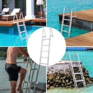 removable dock ladder 5 steps 350 lbs load capacity pontoon boat ladder with 4 wide step nonslip design for shiplakepoolmarine boarding 5.jpg