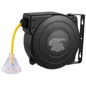 retractable extension cord reel 45 ft heavy duty 12awg3c sjtow retractable power cord with lighted triple tap outlet 15 amp circuit breaker 180 swivel bracket for ceiling or wall mount 31.jpg